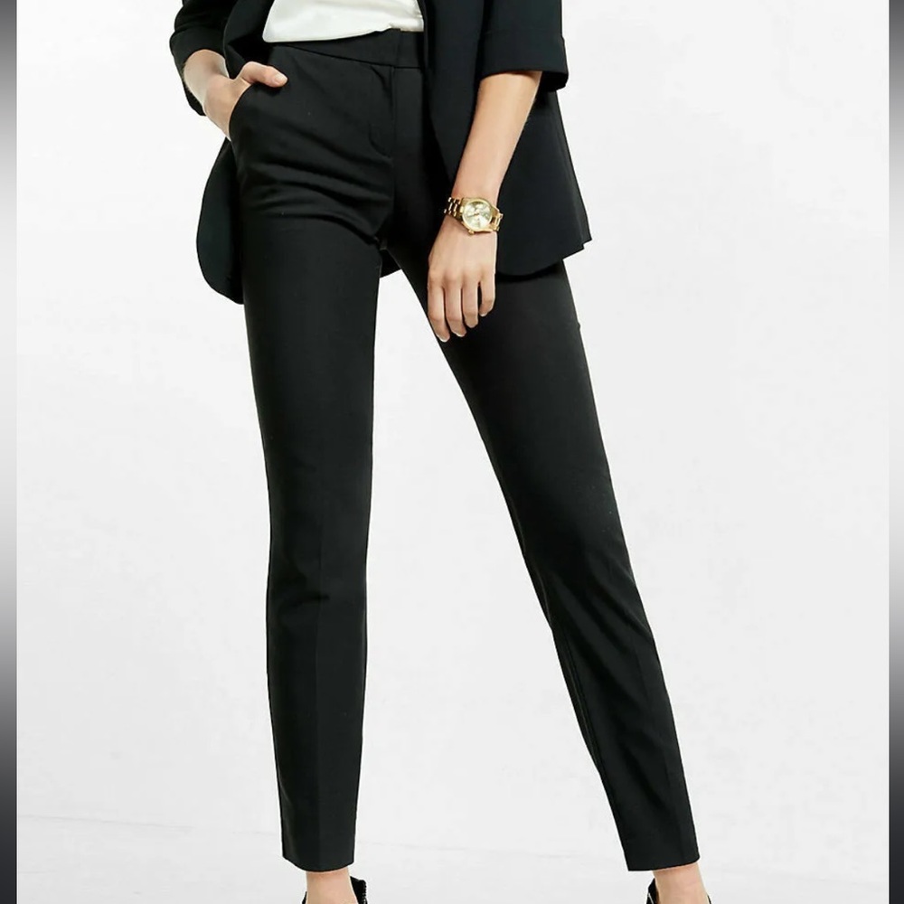 Express Mid-Rose Columnist Ankle Pant (2)